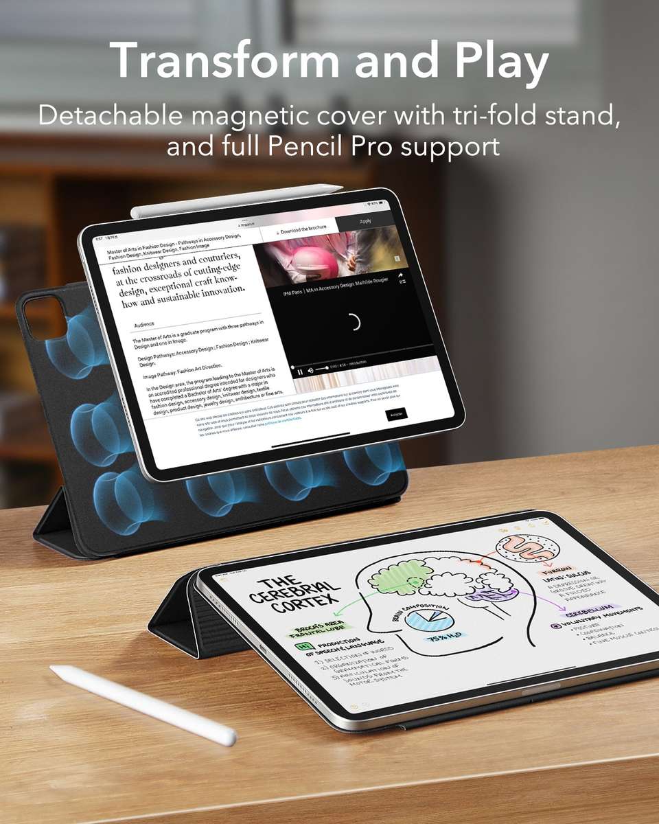 ESR Case Compatible with iPad Pro 11" (M5) 2025 Rebound Magnetic Cover