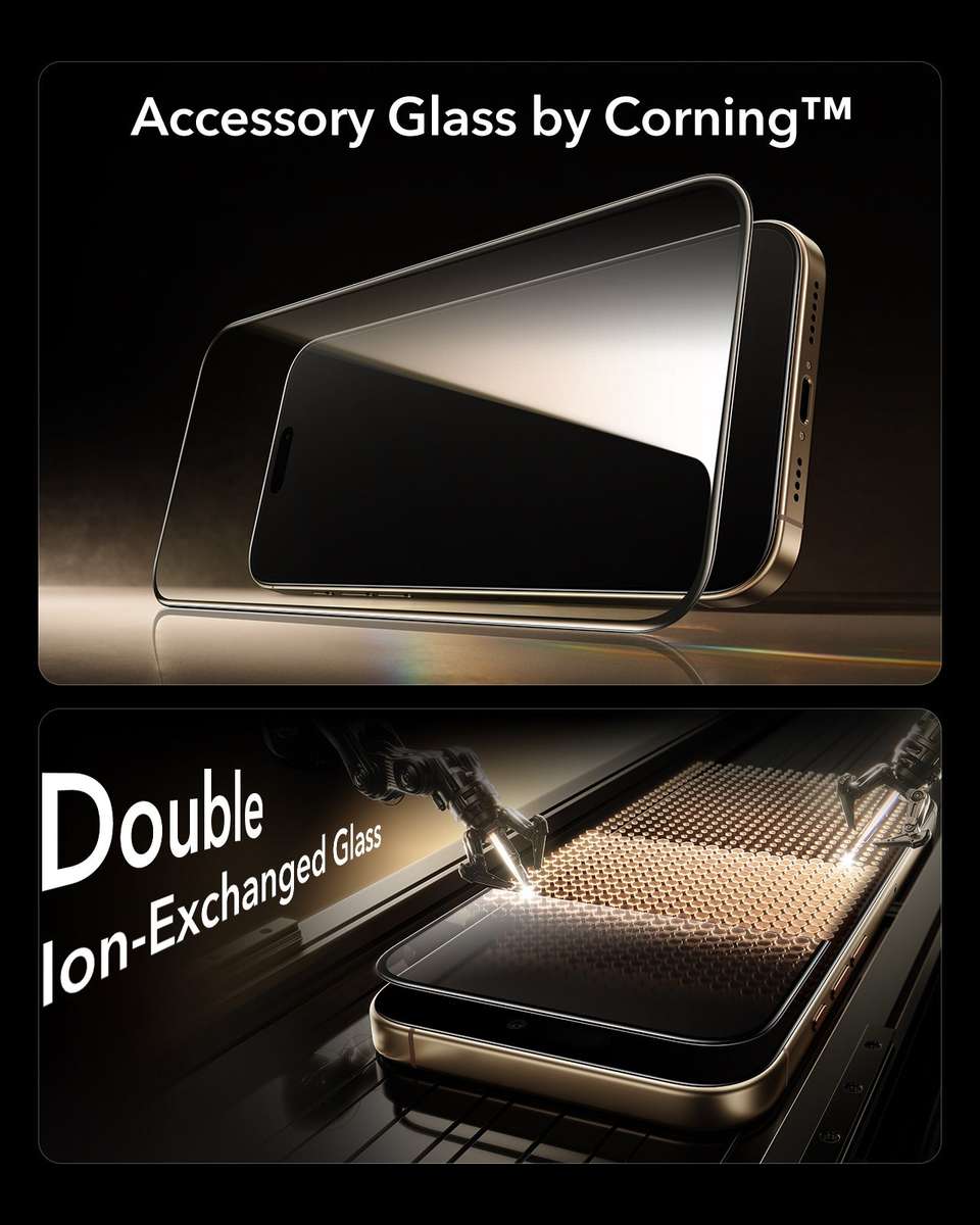 ESR Armorite Pro Glass Screen Protector Compatible with iPhone 17 Pro