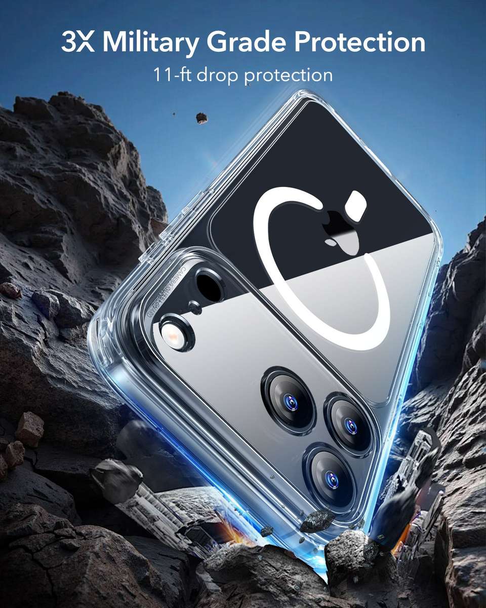 ESR MagSafe Case Set Compatible with iPhone 17 Pro/Max Hybrid Camera Button