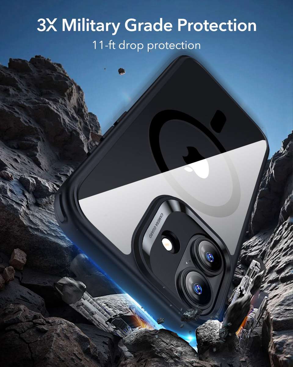 ESR MagSafe Case Set Compatible with iPhone 17 Hybrid Camera Button Cover