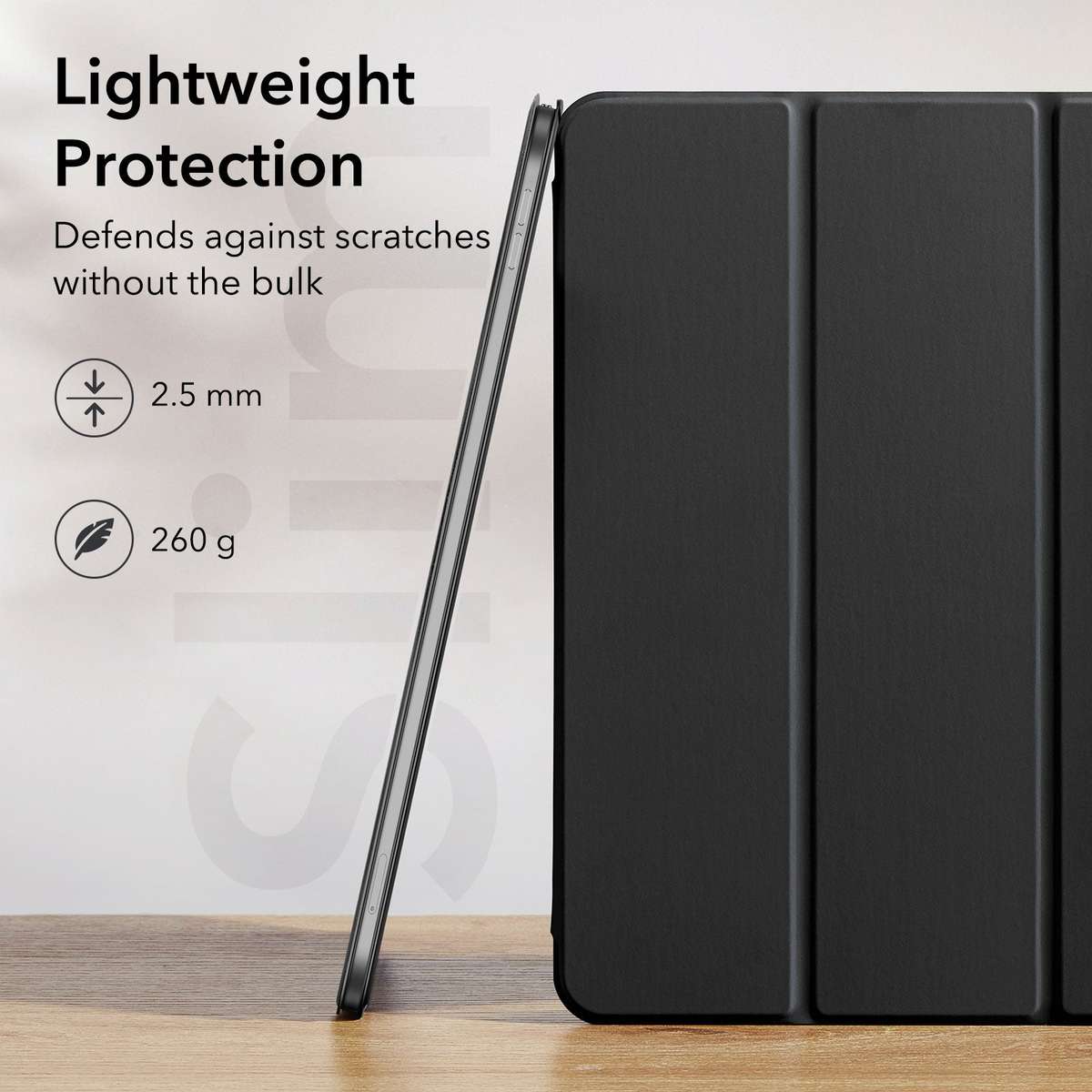 ESR Case Compatible with iPad 11" (A16) 2025 Rebound Magnetic Cover - Black