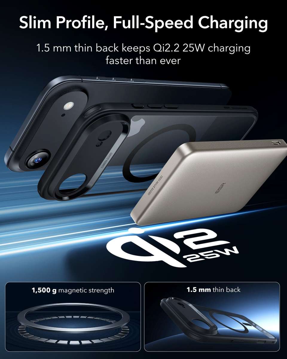 ESR MagSafe Case Set Compatible with iPhone 17 Air Hybrid Camera Button