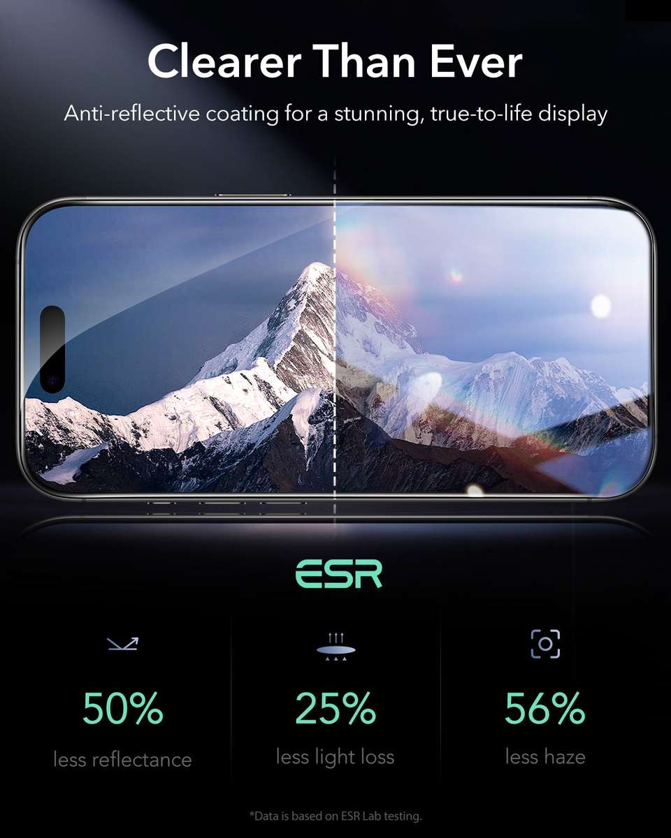 ESR Armorite Glass Screen Protector Compatible With iPhone 17 Pro - 3 Pack