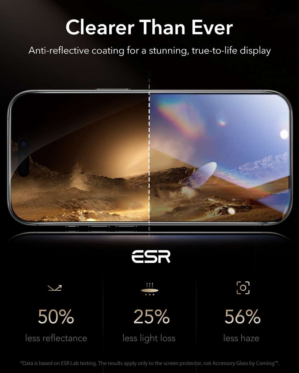 ESR Armorite Pro Glass Screen Protector Compatible with iPhone 17 /16 Pro