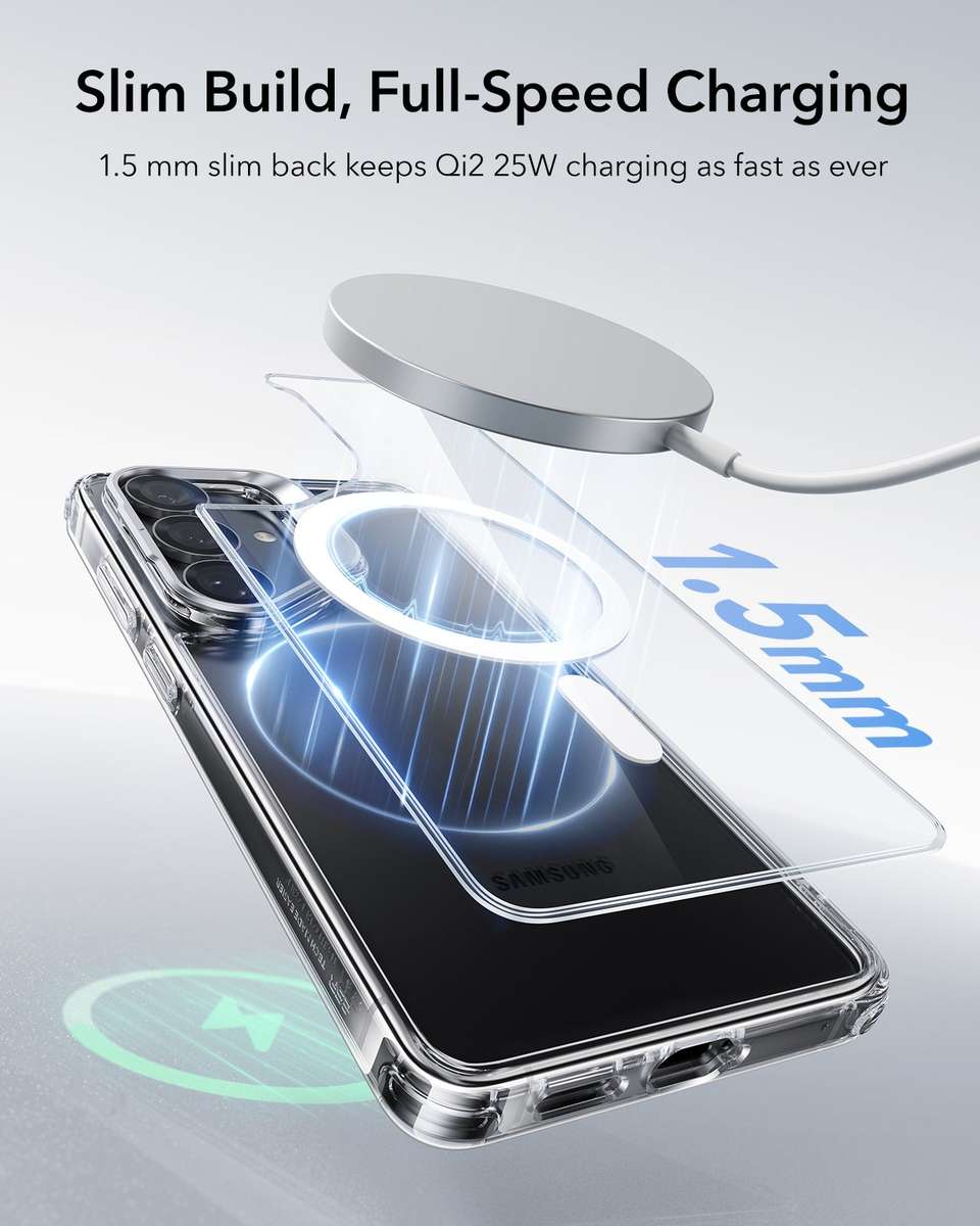 ESR Case with Stand Compatible with Galaxy S26/Plus Hybrid MagSafe Cover