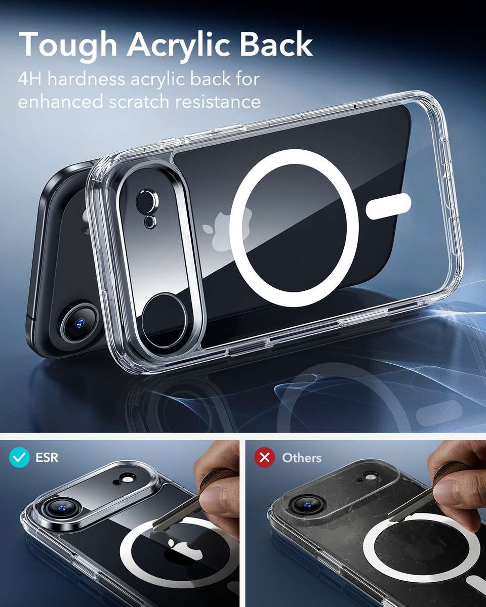 ESR MagSafe Case Set Compatible with iPhone 17 Air Hybrid Camera Button