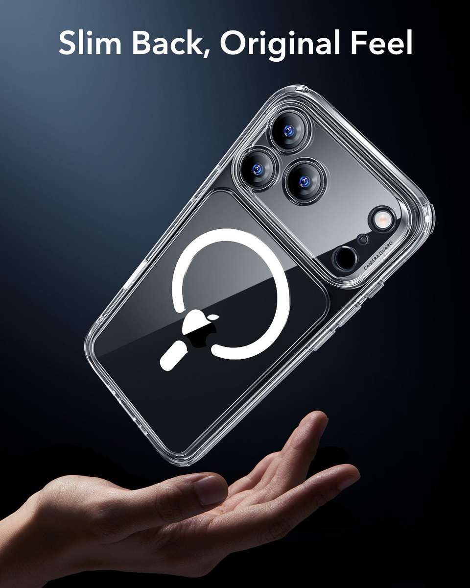 ESR MagSafe Case Compatible with iPhone 17 Pro/Max Hybrid Camera Btn Cover