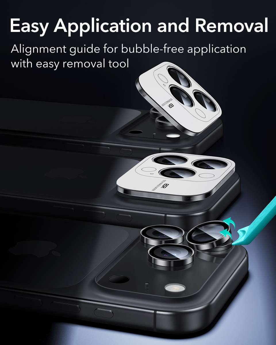 ESR Camera Lens Protector Compatible with iPhone 17 Pro/17 Pro Max - 2 Pack