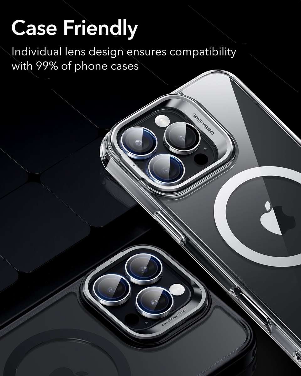 ESR Armorite Camera Lens Protectors for iPhone 16 Pro/ 16 Pro Max - Clear