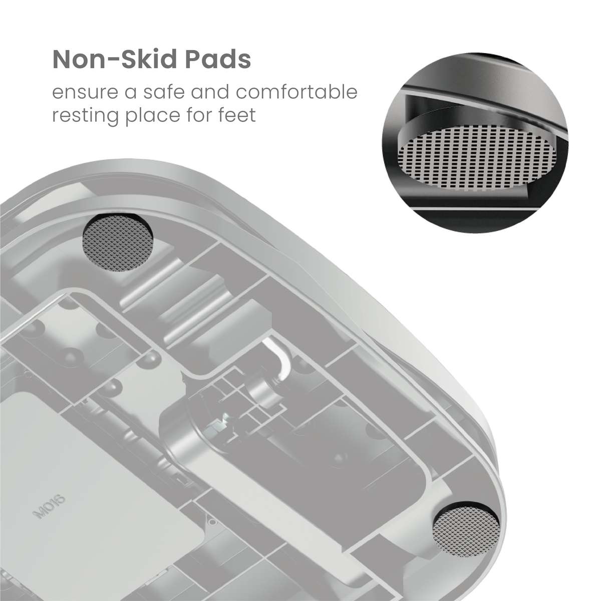 NEOHUBS Under Desk Footrest with Adjustable Ergonomic Massage Surface