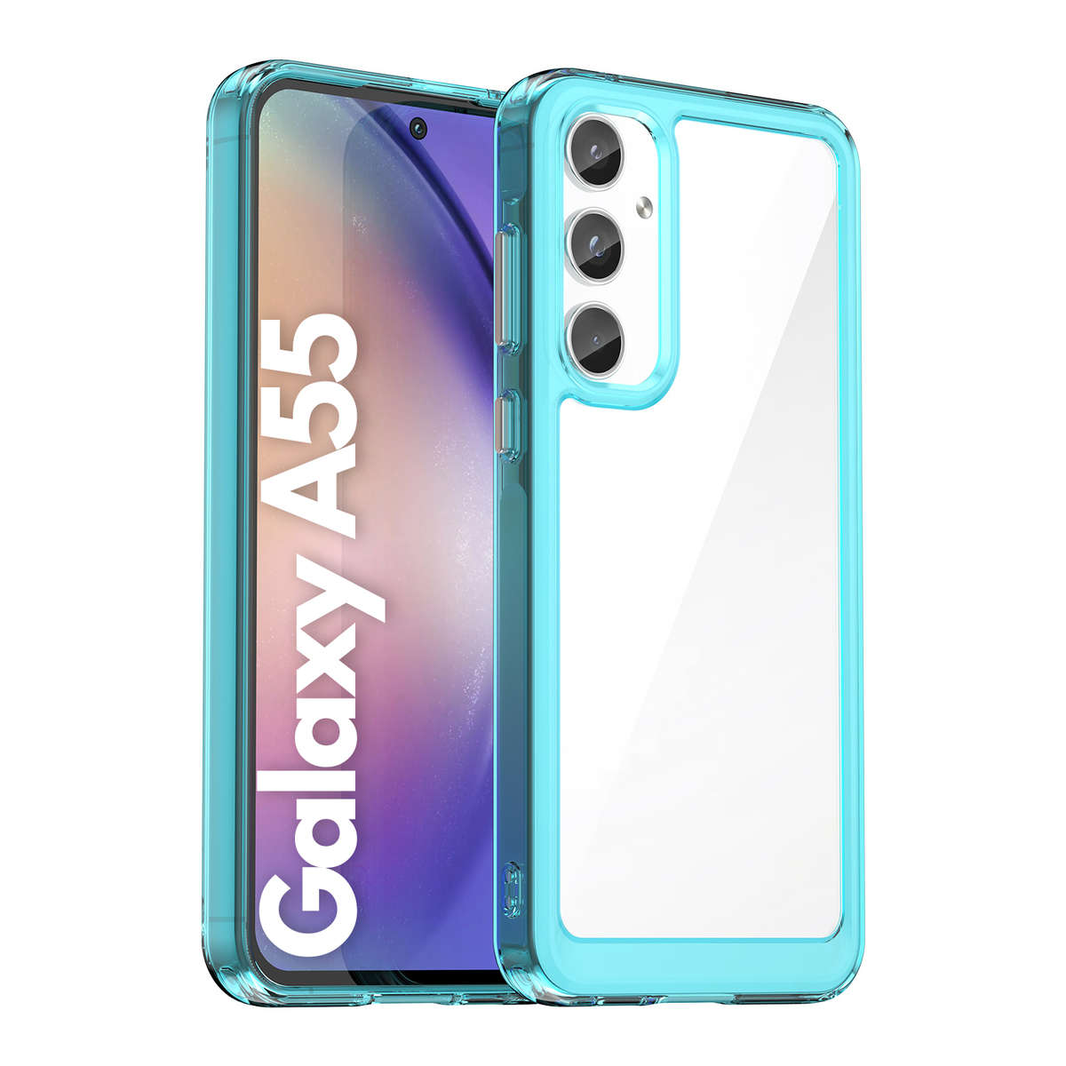 Candy Clear Case for Samsung Galaxy A55 Shockproof Cover