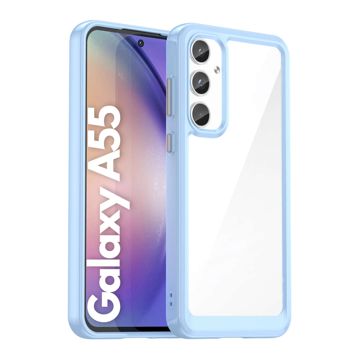 Candy Clear Case for Samsung Galaxy A55 Shockproof Cover