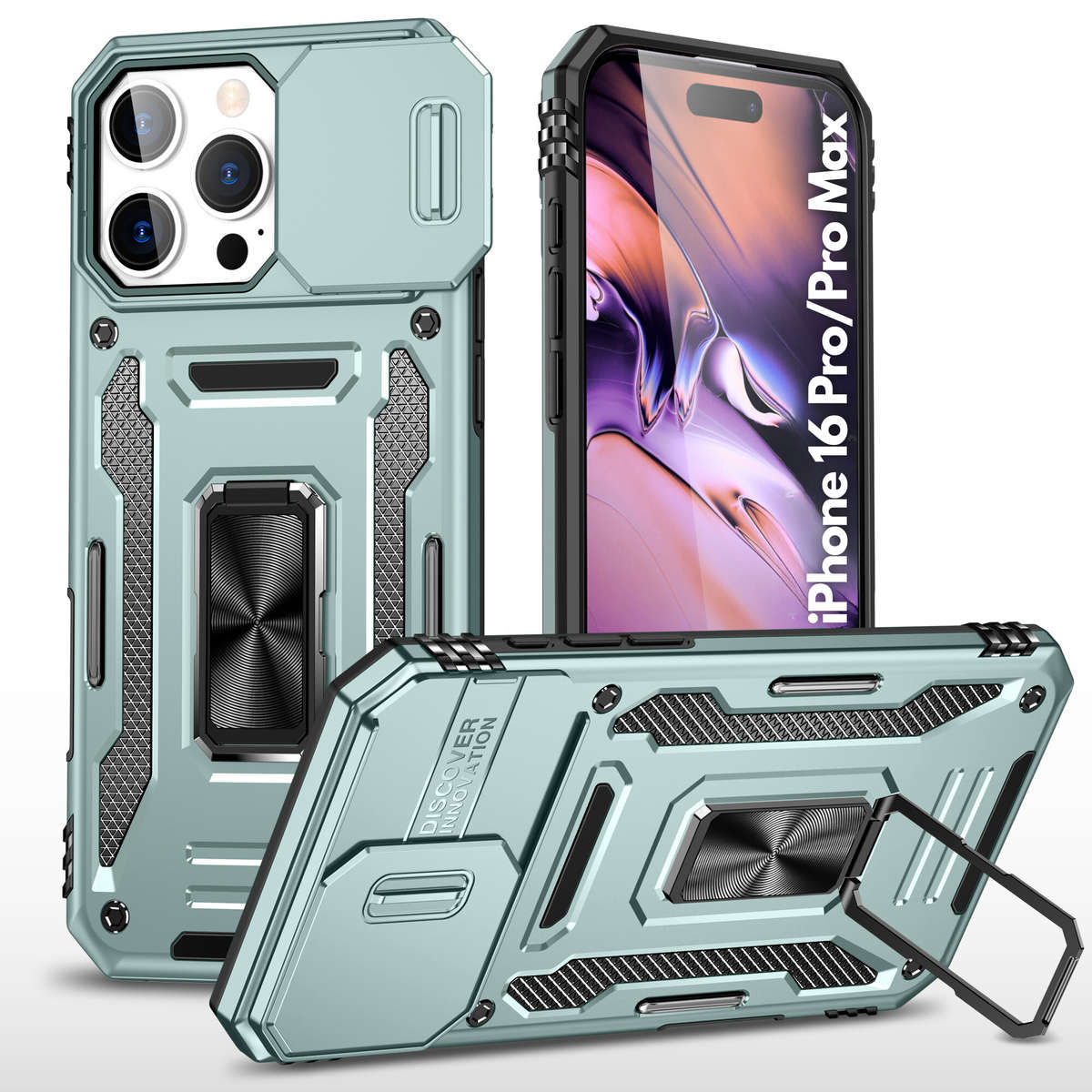 Kejiang Camshield Cover iPhone 16 Pro/ 16 Pro Max Shockproof Case