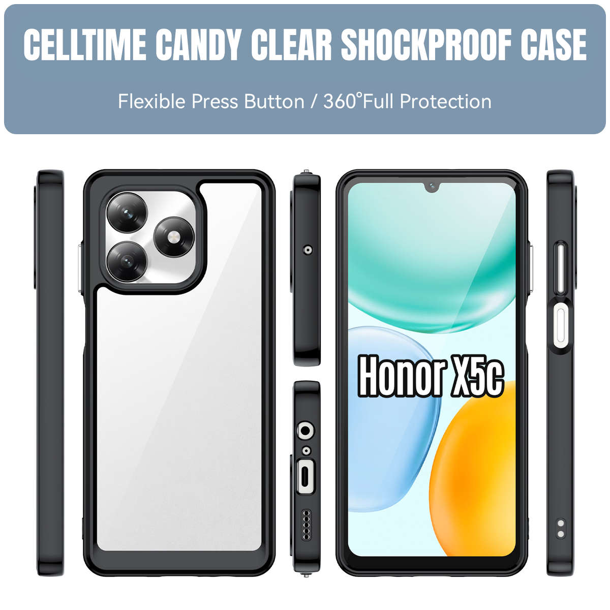 CellTime Case for Honor X5c Candy Clear Shockproof Cover