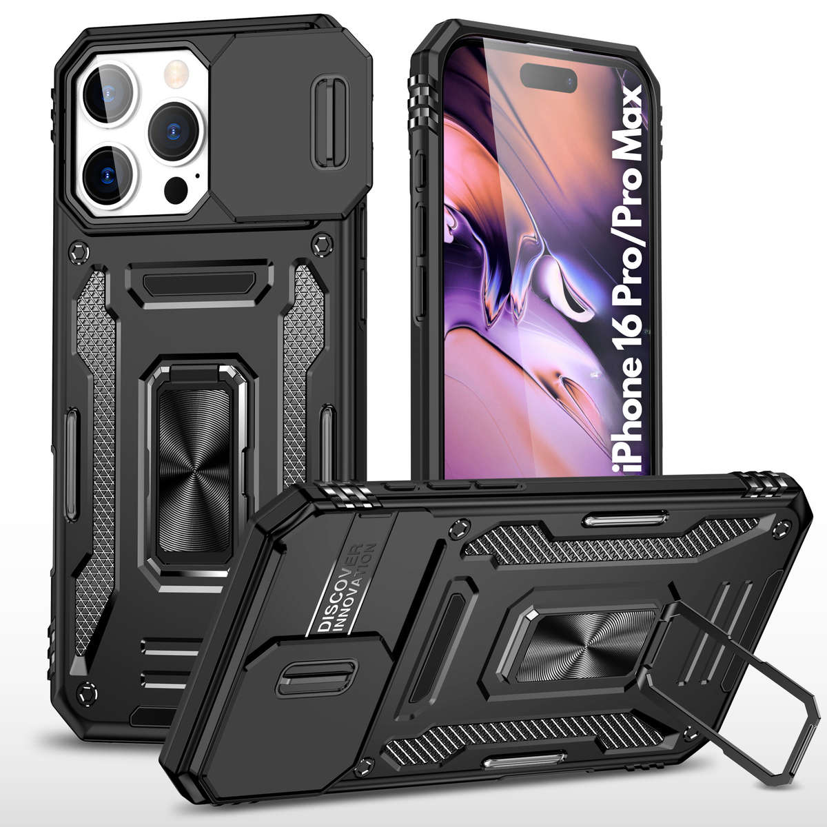 Kejiang Camshield Cover iPhone 16 Pro/ 16 Pro Max Shockproof Case