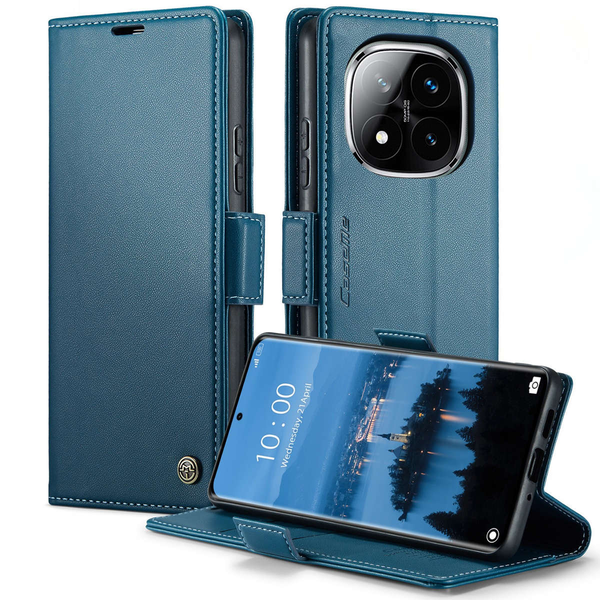 Retro Flip Case Compatible with Redmi Note 14 Pro Plus 5G Leather Cover