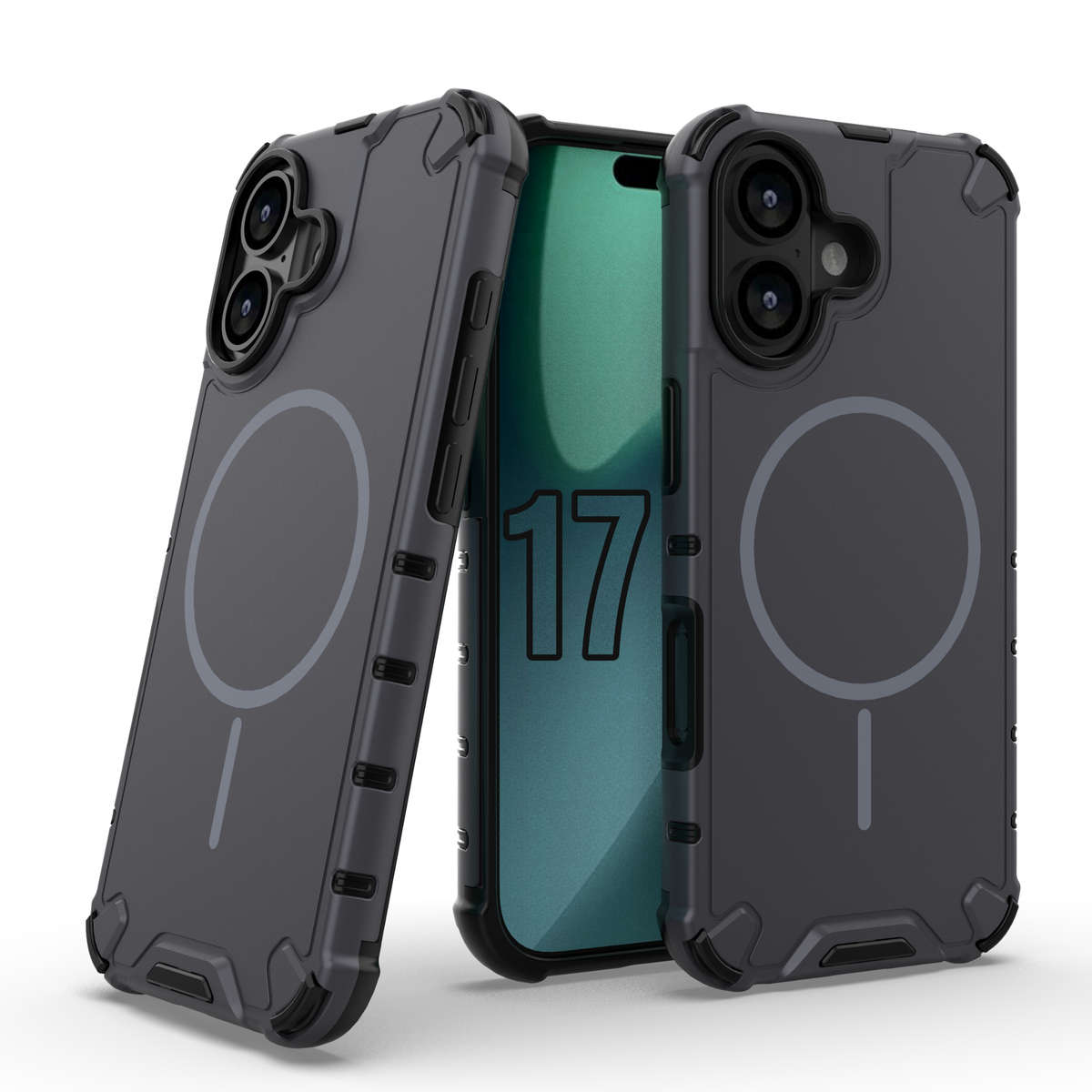 CellTime Case Compatible with iPhone 17 Grating Shockproof MagSafe Cover