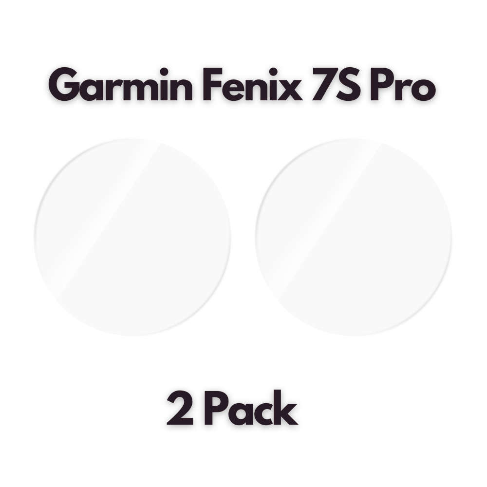 Garmin Fenix 7S Pro Tempered Glass Screen Guard - 2 Pack