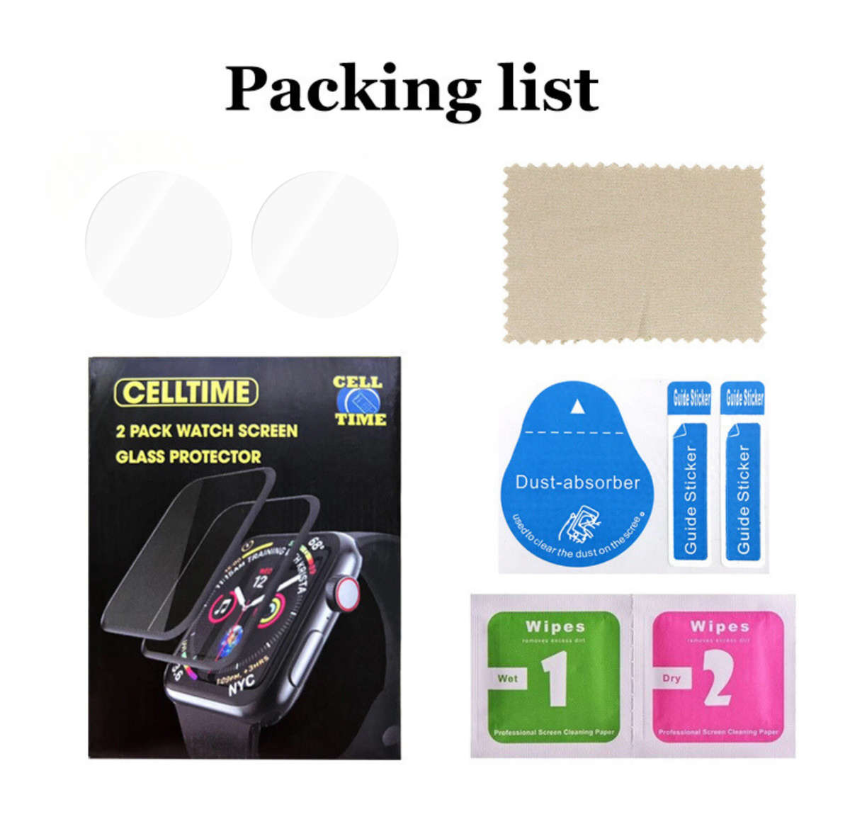 Garmin Fenix 7 Pro Tempered Glass Screen Guard - 2 Pack