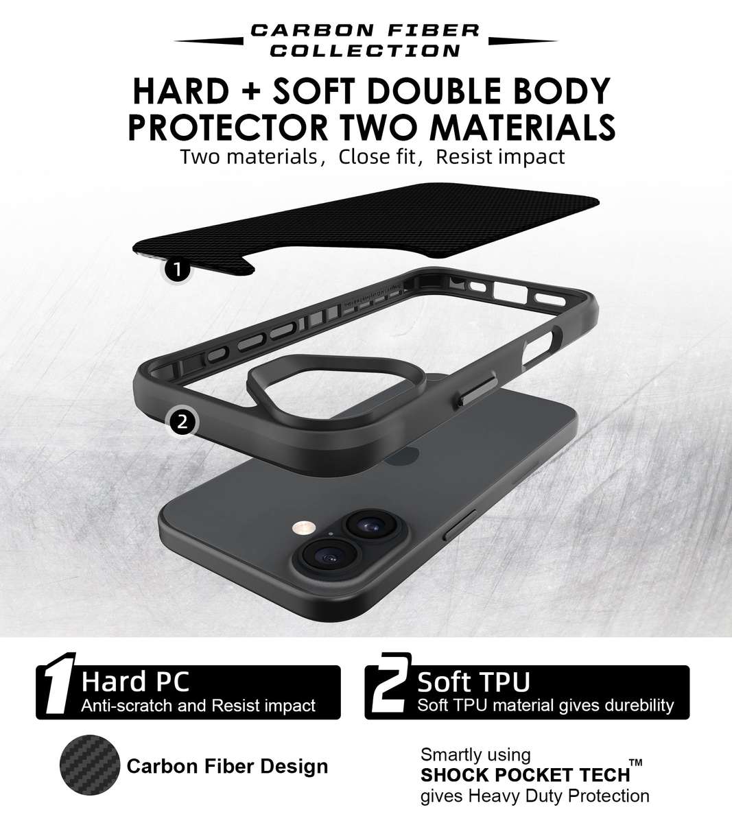CellTime Case for iPhone 17 Combat X Shockproof Cover