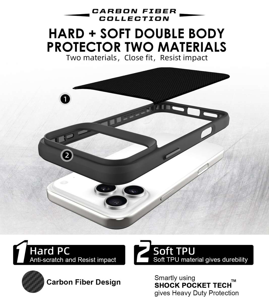 CellTime Case for iPhone 17 Pro / 17 Pro Max Combat X Cover