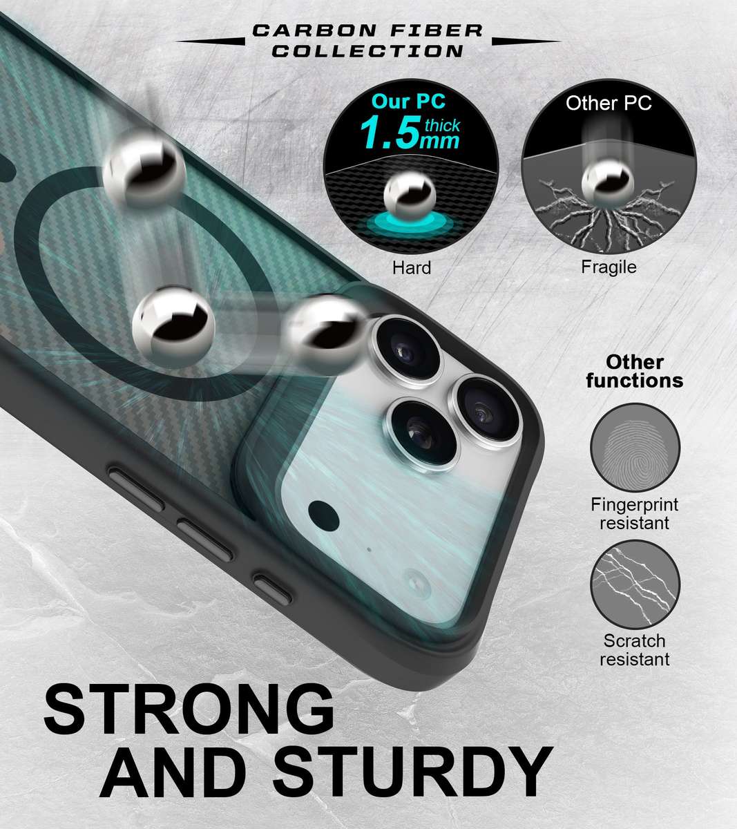 CellTime Case for iPhone 17 Pro/17 Pro Max Combat MagSafe Cover