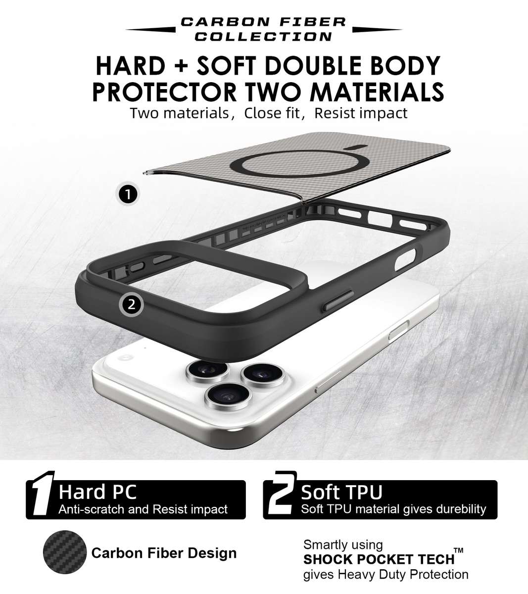 CellTime Case for iPhone 17 Pro/17 Pro Max Combat MagSafe Cover