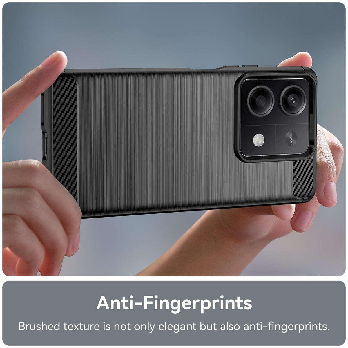 Redmi Note 13 5G Carbon Fiber Design Case Shockproof Cover