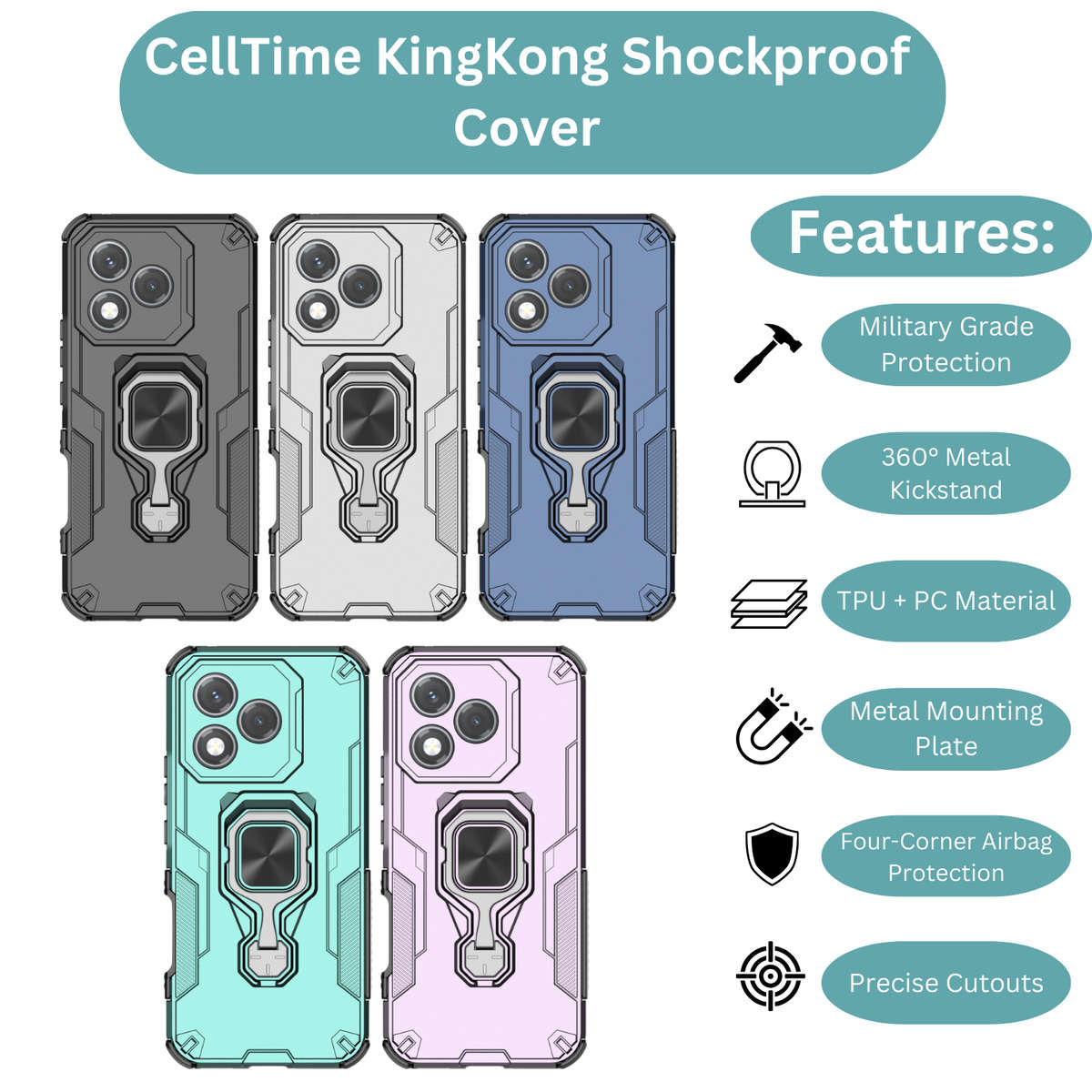 CellTime Case for Honor 400 Lite KingKong Shockproof Cover
