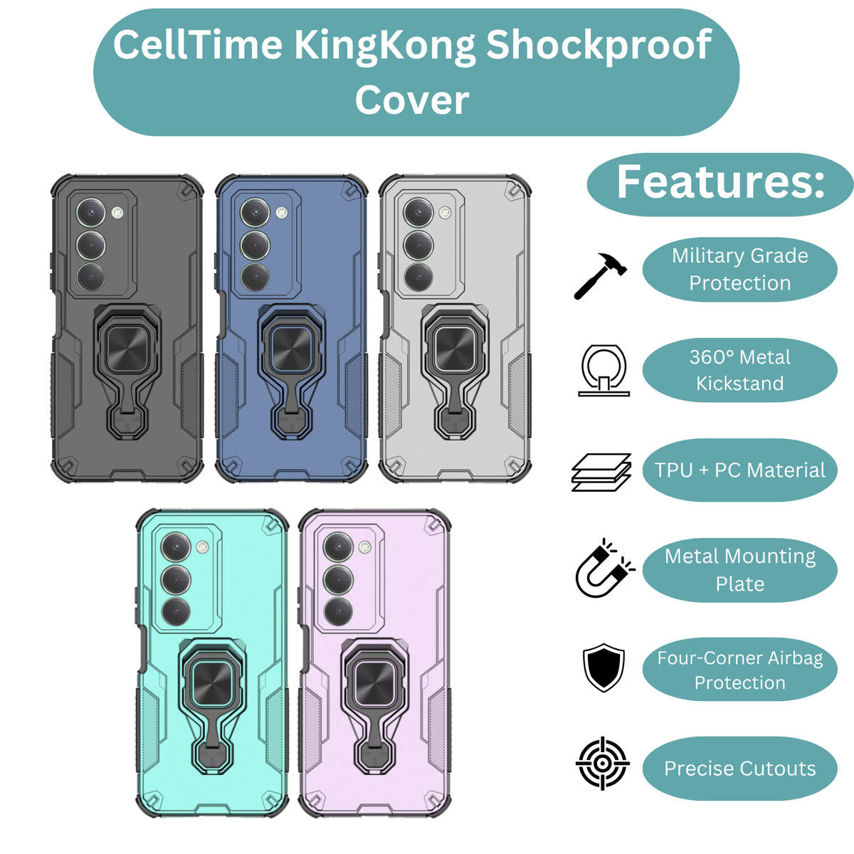 CellTime Case for Redmi 15 KingKong Shockproof Cover