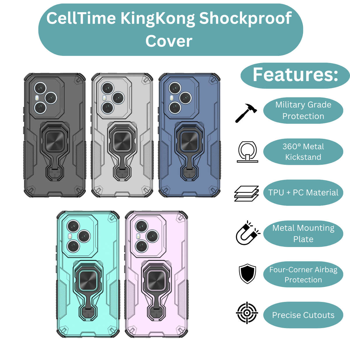 CellTime Case for Honor 400 Pro KingKong Shockproof Cover