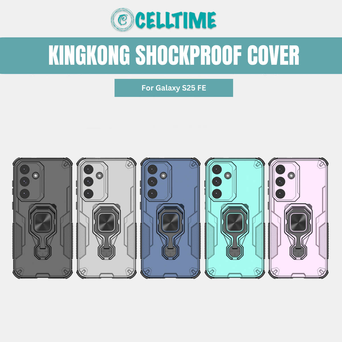 CellTime Case for Galaxy S25 FE KingKong Shockproof Cover