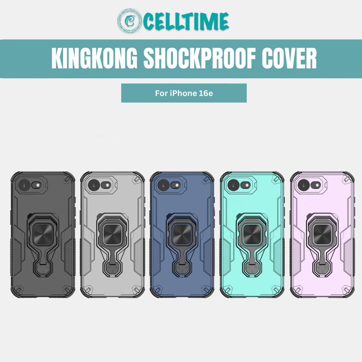 CellTime Case Compatible with iPhone 16e KingKong Shockproof Cover