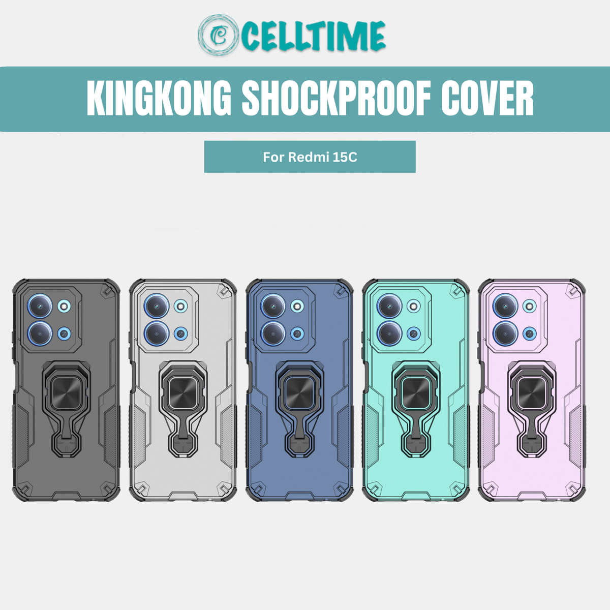 CellTime Case Compatible with Redmi 15C KingKong Shockproof Cover