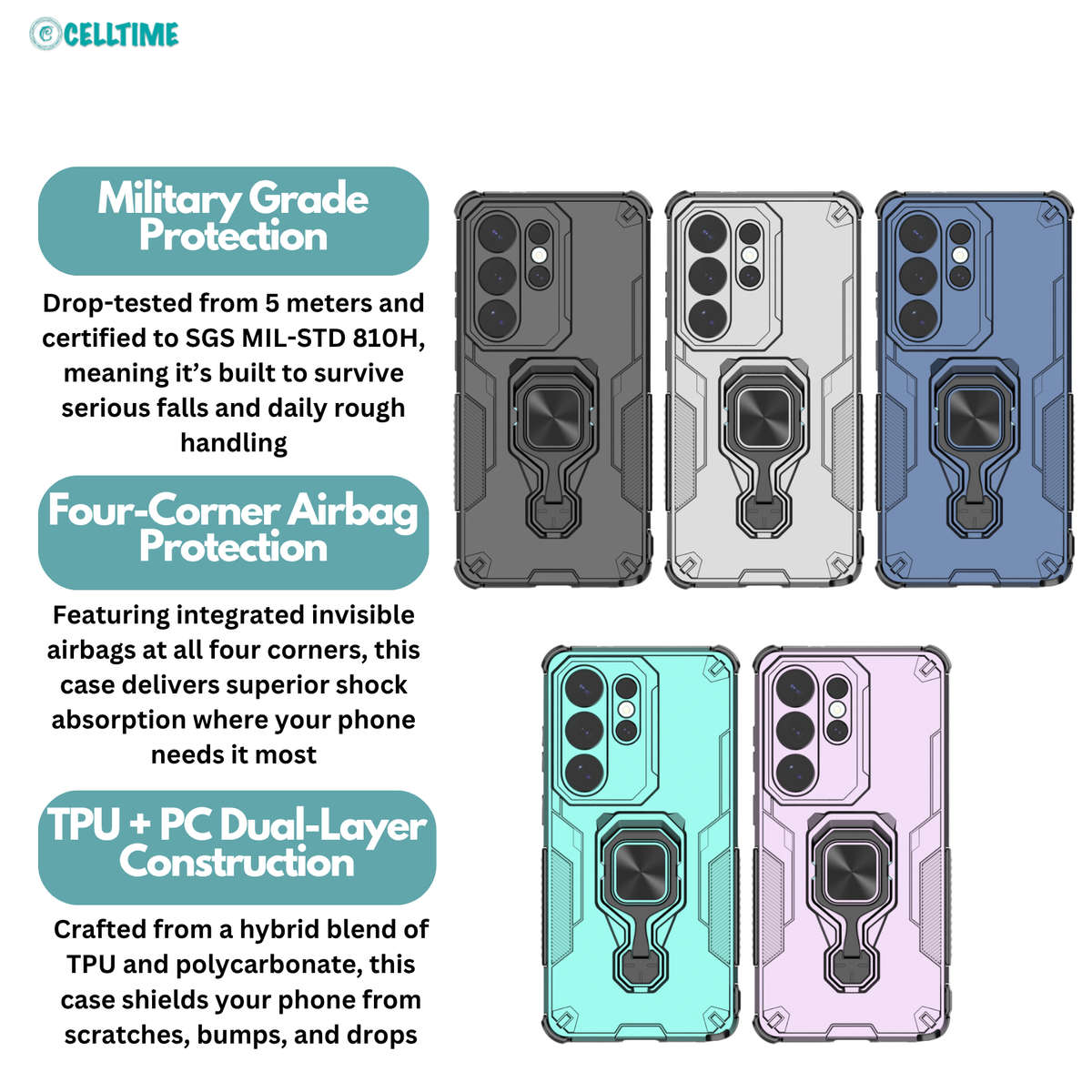 CellTime Case for Galaxy S26 Ultra KingKong Shockproof Cover