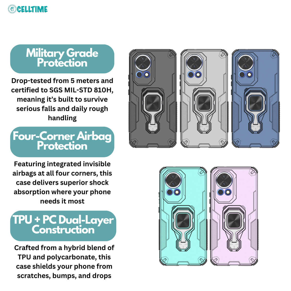 CellTime Case for Huawei Nova 13 KingKong Shockproof Cover