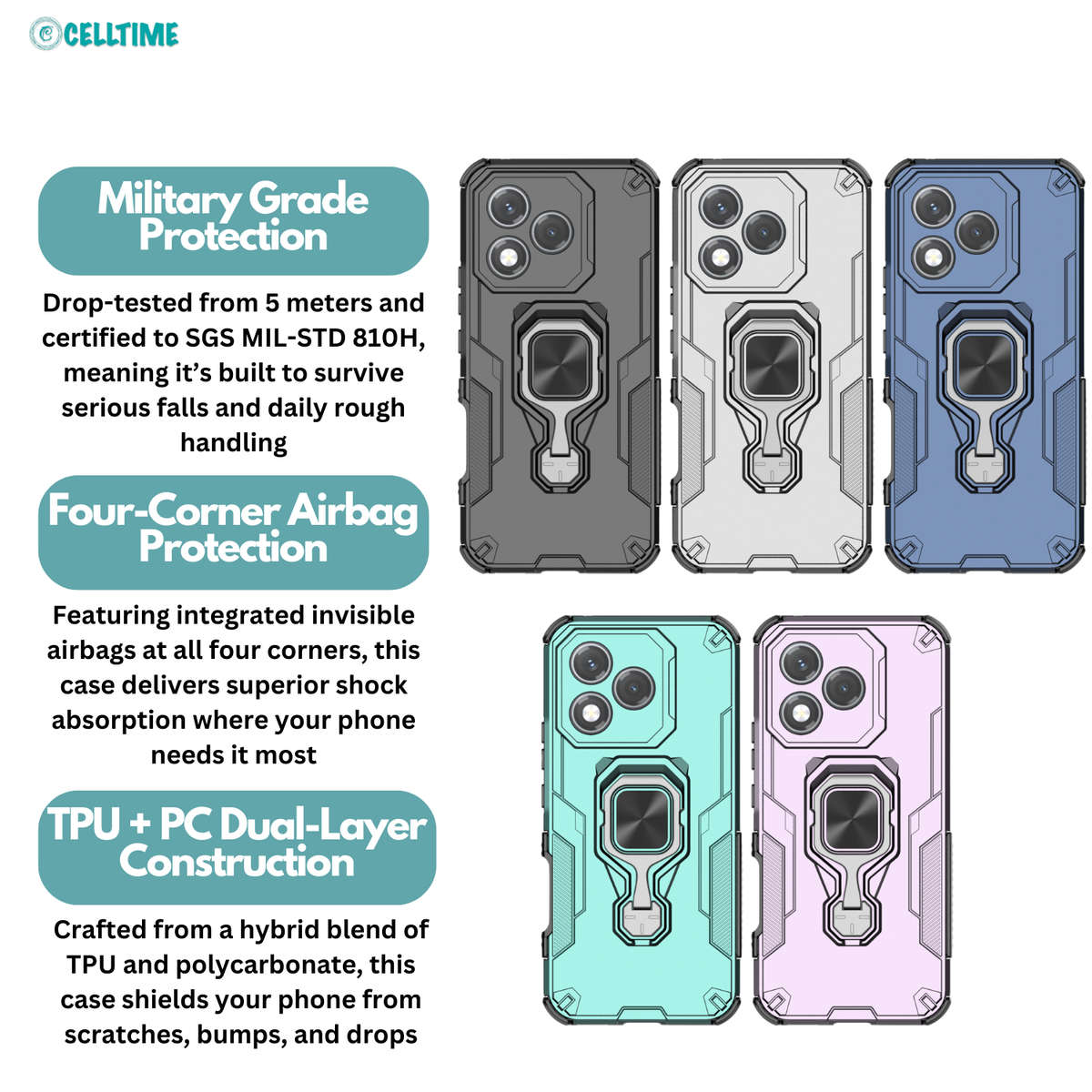 CellTime Case for Honor 400 Lite KingKong Shockproof Cover