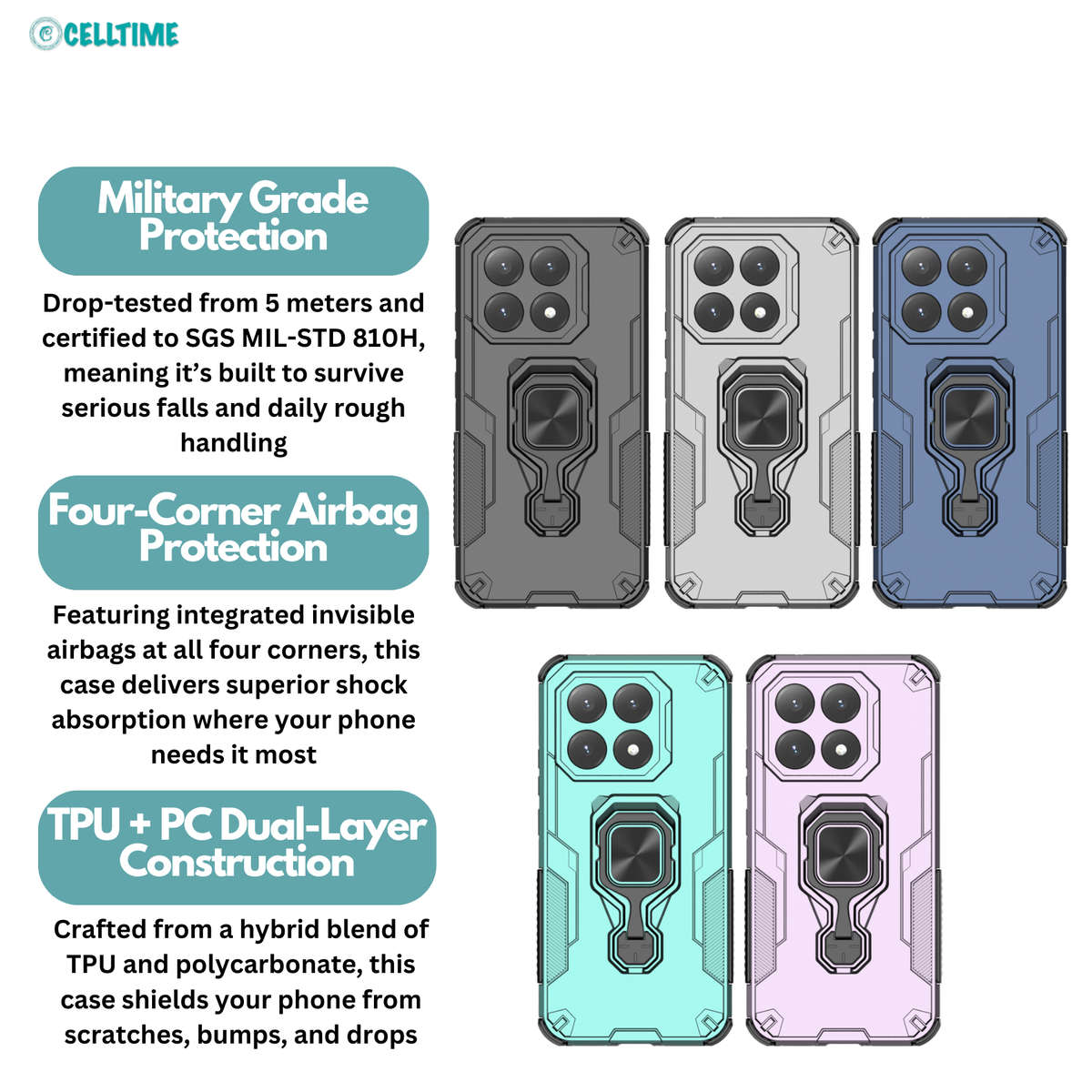 CellTime Case for Xiaomi 15T KingKong Shockproof Cover