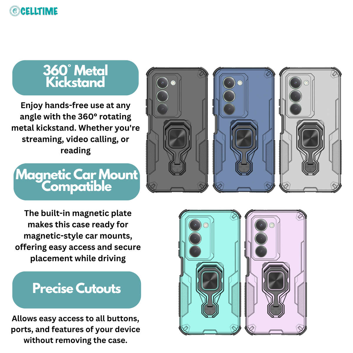 CellTime Case for Redmi 15 KingKong Shockproof Cover