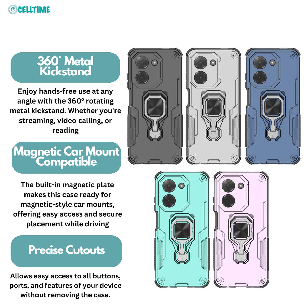 CellTime Case Compatible with Redmi A5 KingKong Shockproof Cover