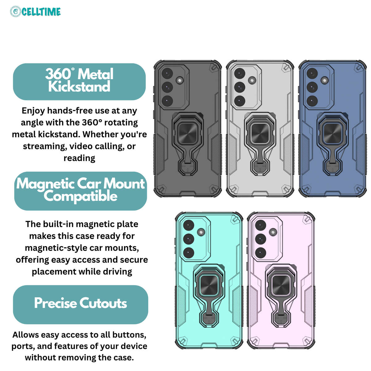 CellTime Case for Galaxy S25 FE KingKong Shockproof Cover