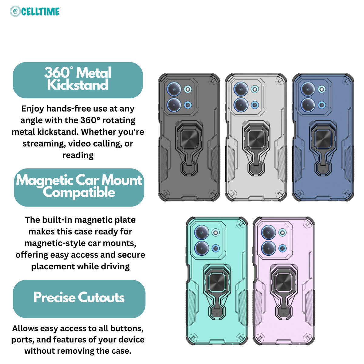 CellTime Case Compatible with Redmi 15C KingKong Shockproof Cover