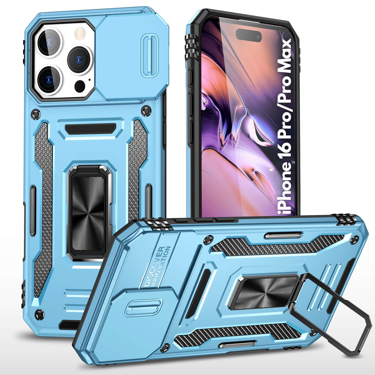 Kejiang Camshield Cover iPhone 16 Pro/ 16 Pro Max Shockproof Case