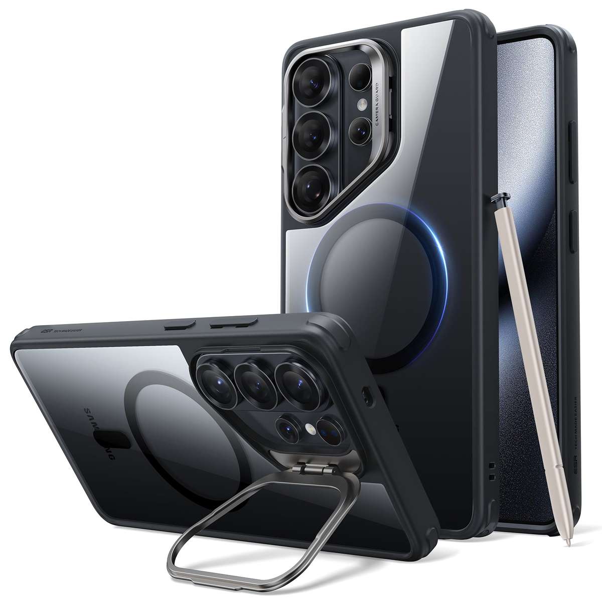 ESR Case with Stand Compatible with Galaxy S26 Ultra Hybrid MagSafe Cover