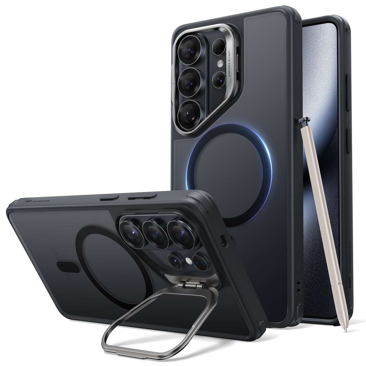 ESR Case with Stand Compatible with Galaxy S26 Ultra Hybrid MagSafe Cover