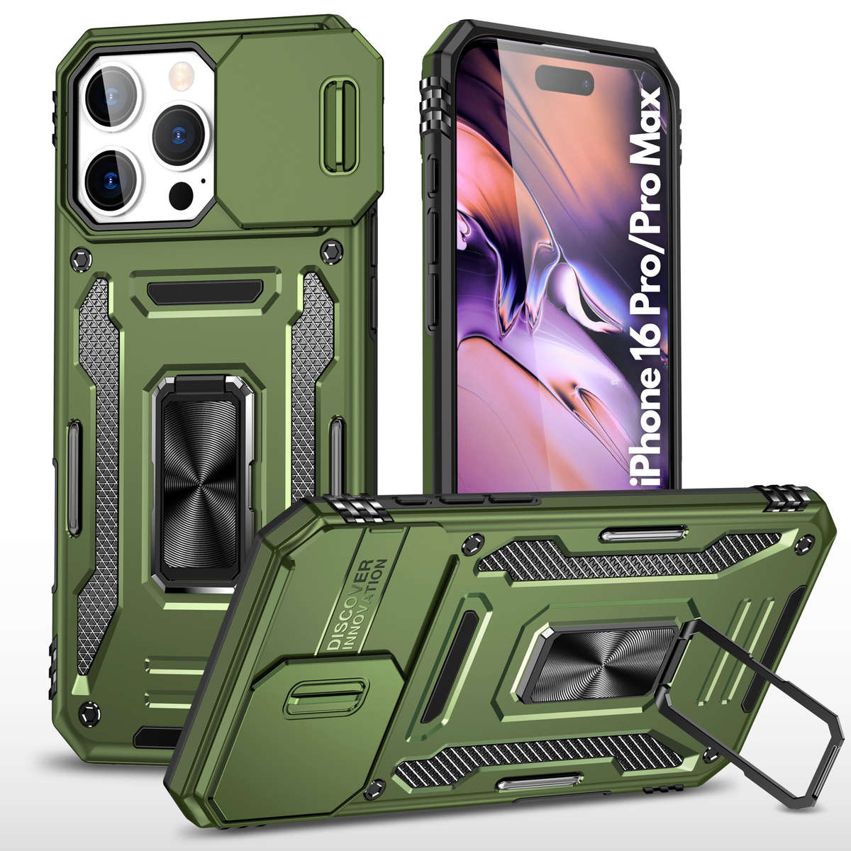 Kejiang Camshield Cover iPhone 16 Pro/ 16 Pro Max Shockproof Case