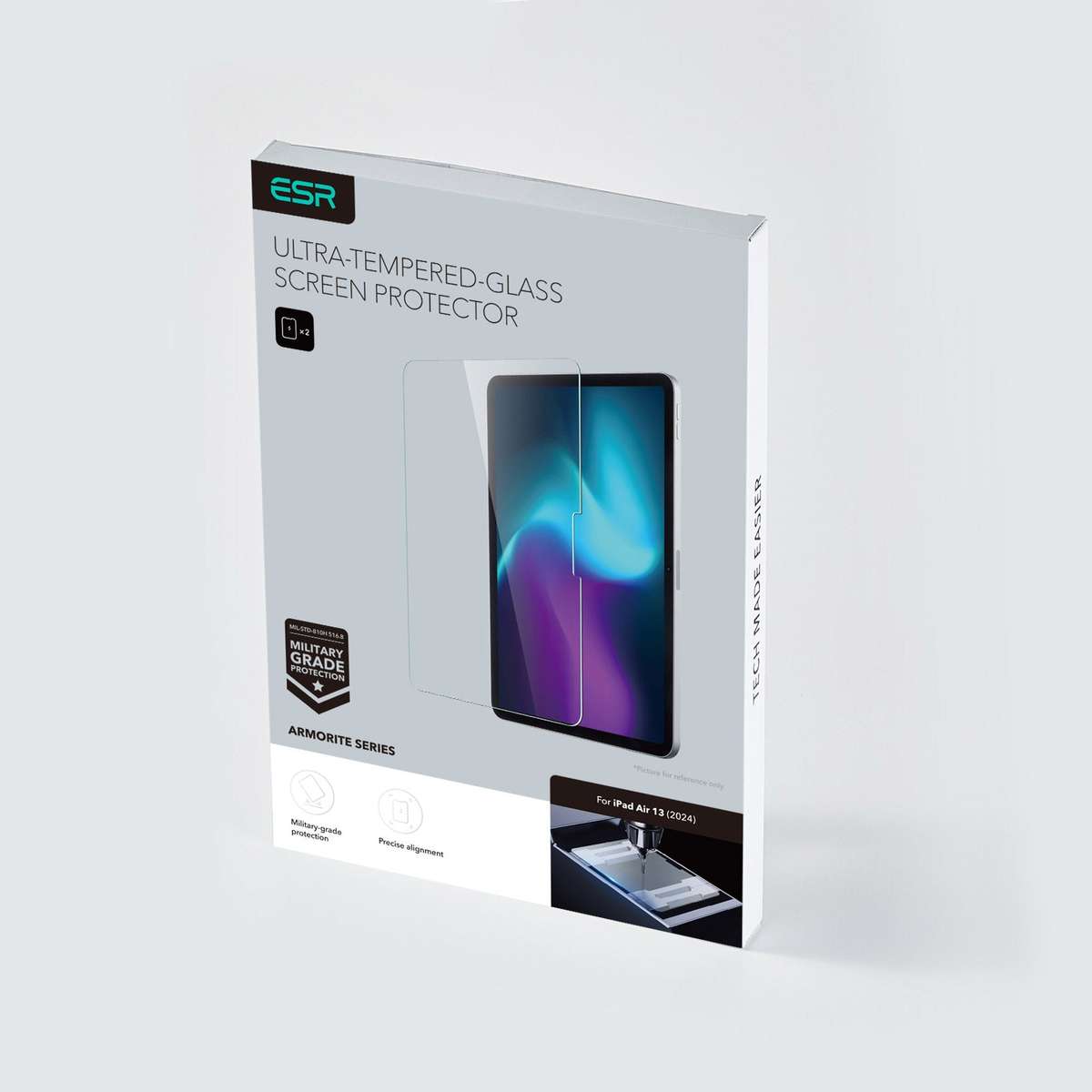 ESR Glass Screen Protector Compatible with iPad Air 13" (M4) 2026 - 2 Pack