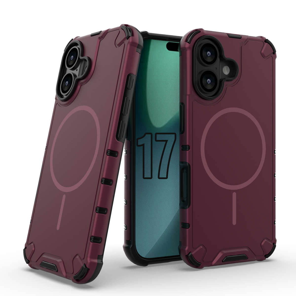 CellTime Case Compatible with iPhone 17 Grating Shockproof MagSafe Cover