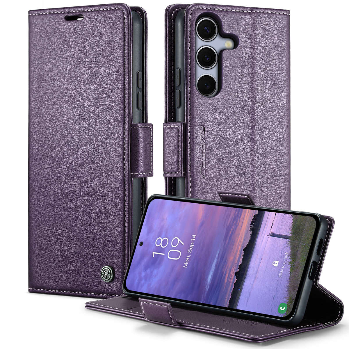 Retro Flip Leather Wallet Cover for Samsung Galaxy S25/S25 Plus/S25 Ultra