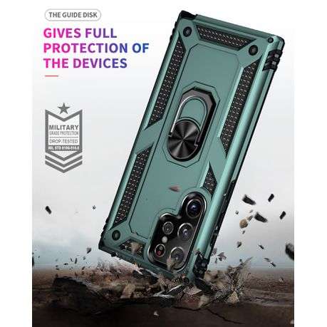 Sergeant Armor Shockproof Kickstand Cover for Galaxy S22 Ultra